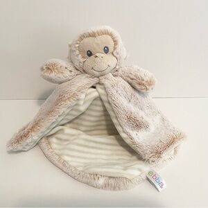 Ebba Monkey Lovey Security Blanket Soother Plush Stuffed Animal Baby Toy Striped